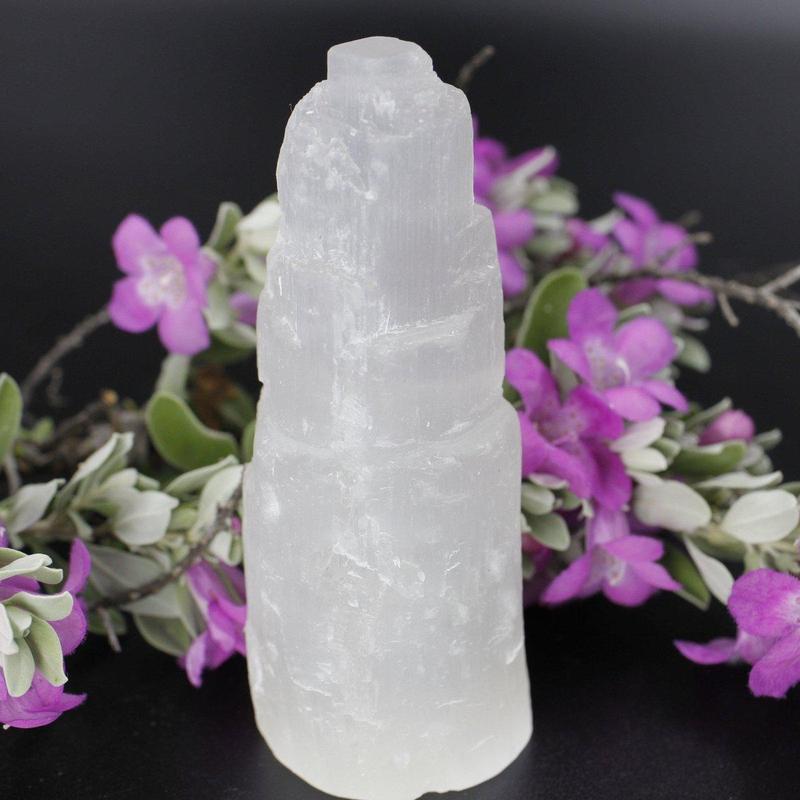 Selenite Satin Spar Tower Cluster || Morocco-Nature's Treasures