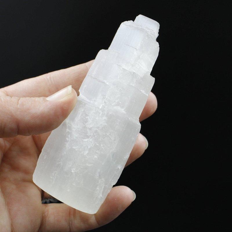 Selenite Satin Spar Tower Cluster || Morocco-Nature's Treasures