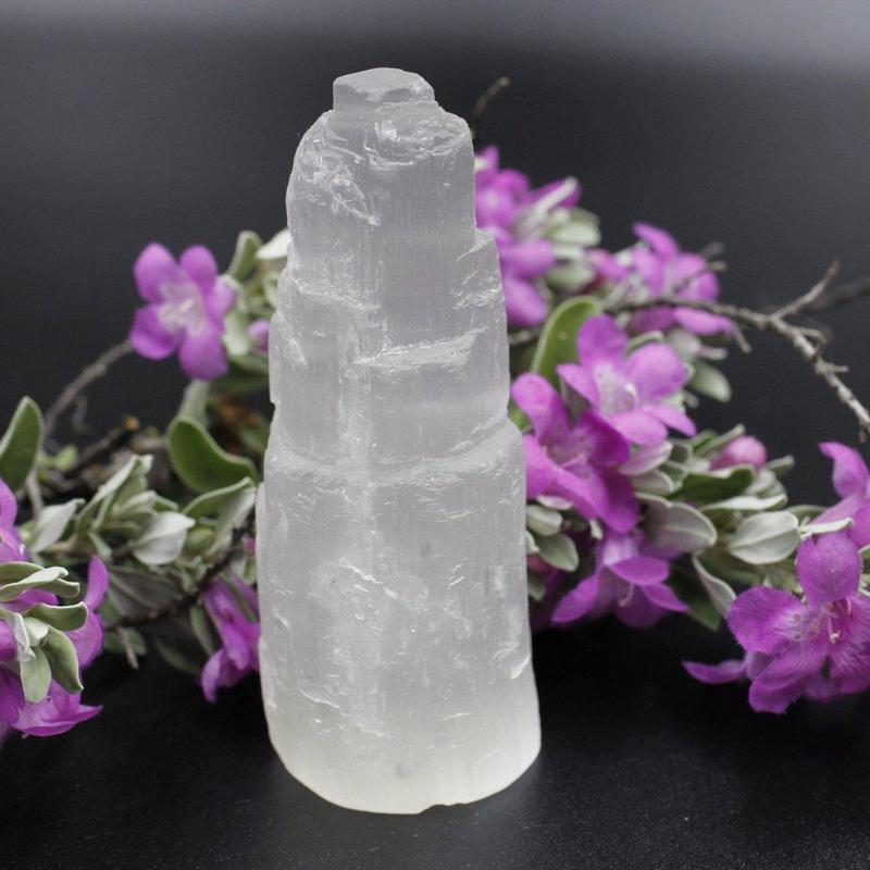 Selenite Satin Spar Tower Cluster || Morocco-Nature's Treasures