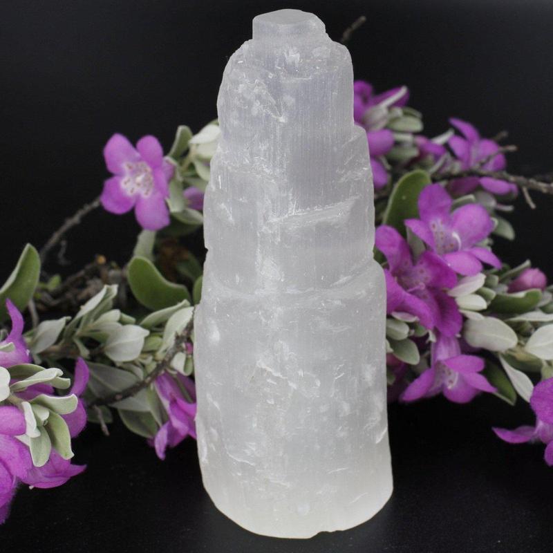 Selenite Satin Spar Tower Cluster || Morocco-Nature's Treasures