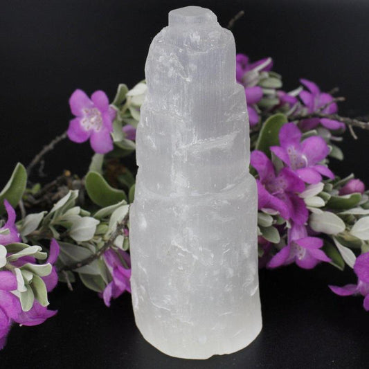 Selenite Satin Spar Tower Cluster || Morocco-Nature's Treasures