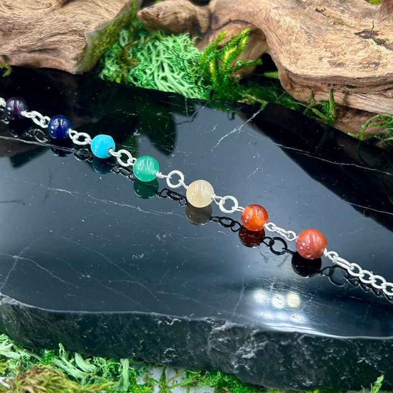 Sephoroton Amethyst Pendulum with Chakra Beads-Nature's Treasures