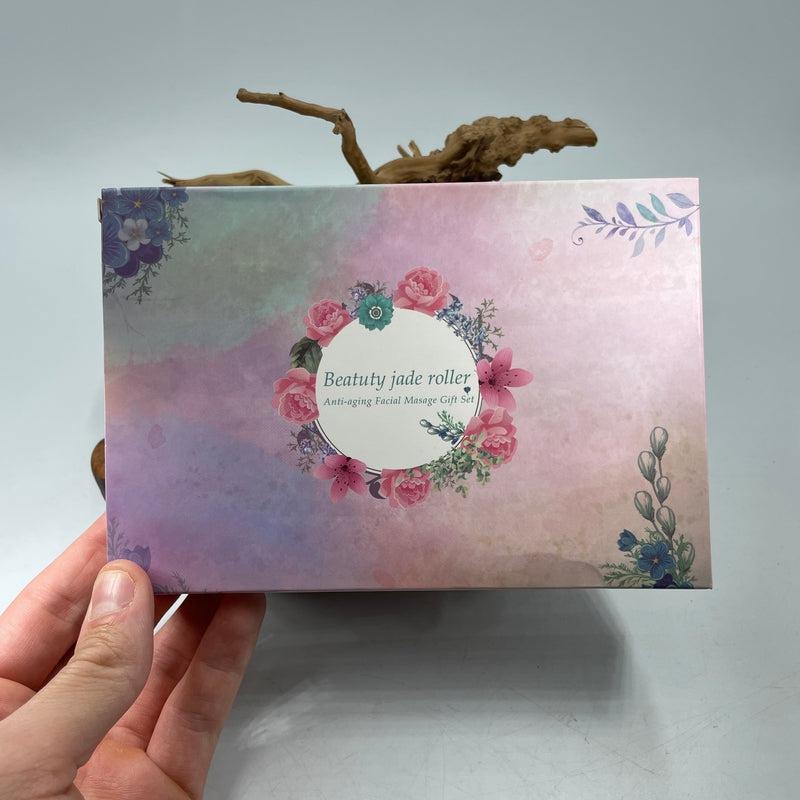 Serpentine Jade Gua Sha & Facial Roller Beauty Set || Health & Beauty-Nature's Treasures