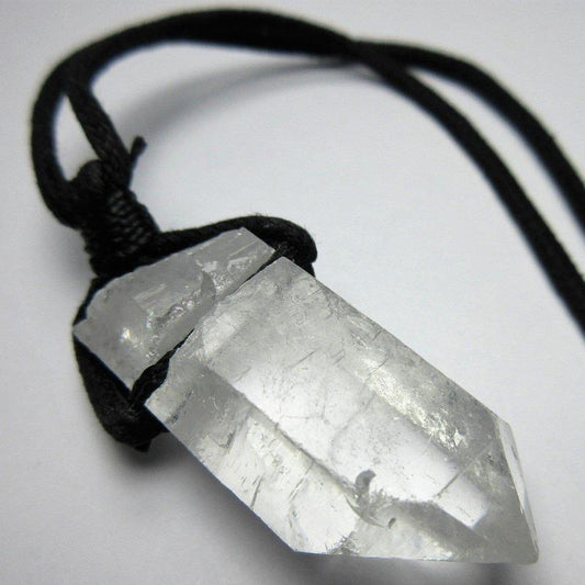 SHOW PRODUCT: Clear Quartz on Cord Necklace-Nature's Treasures