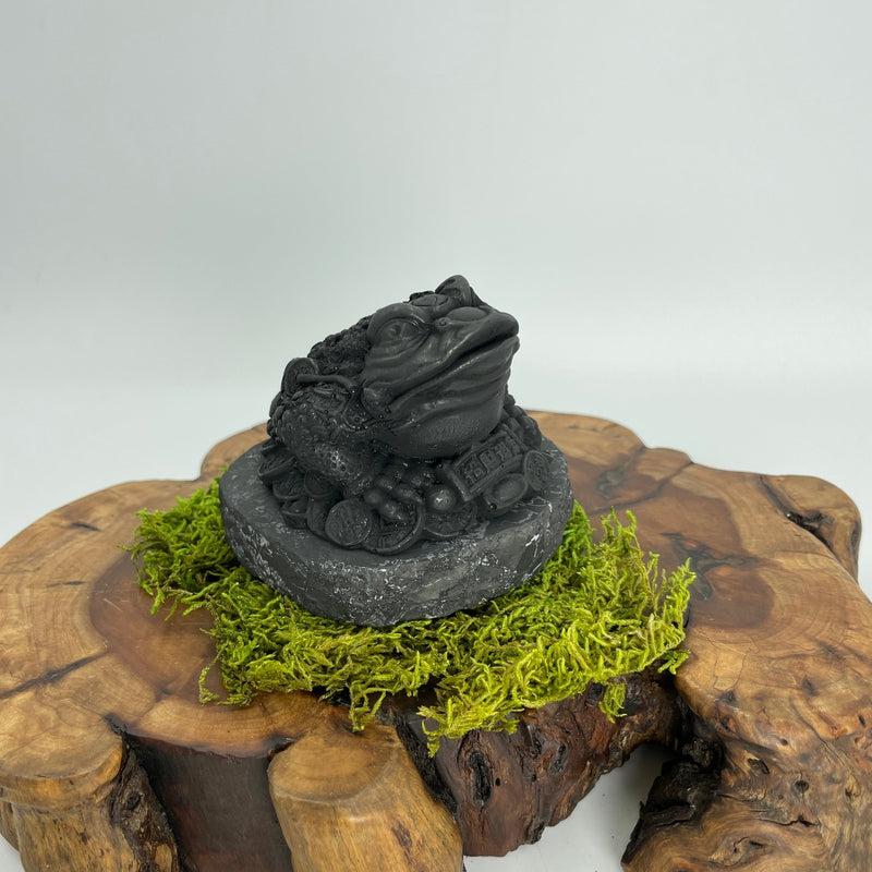 Shungite Chinese Money Toad Carvings || Prosperity || Russia-Nature's Treasures