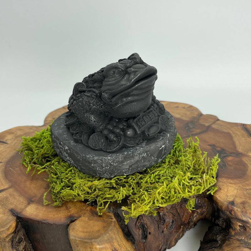 Shungite Chinese Money Toad Carvings || Prosperity || Russia-Nature's Treasures
