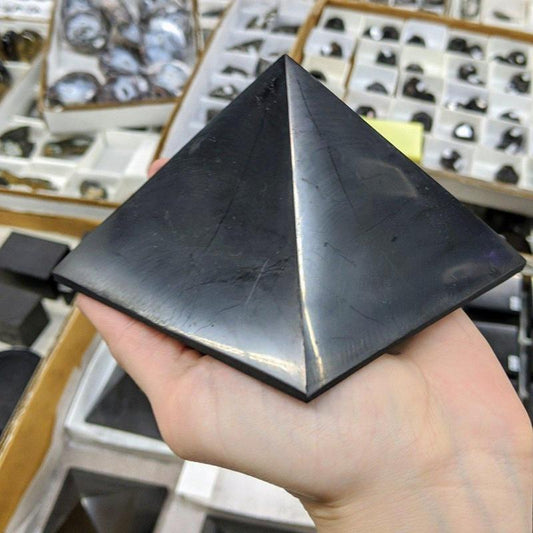 Shungite Pyramids || EMF Blocker, Protection || Russia-Nature's Treasures