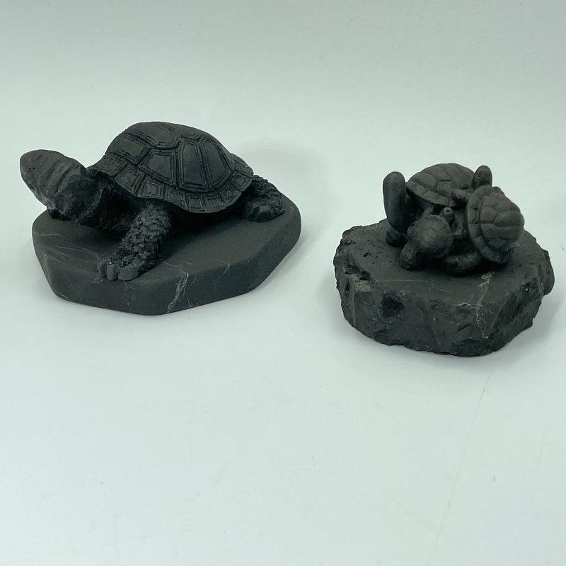 Shungite Turtle Totem Carvings || Protections || Russia-Nature's Treasures