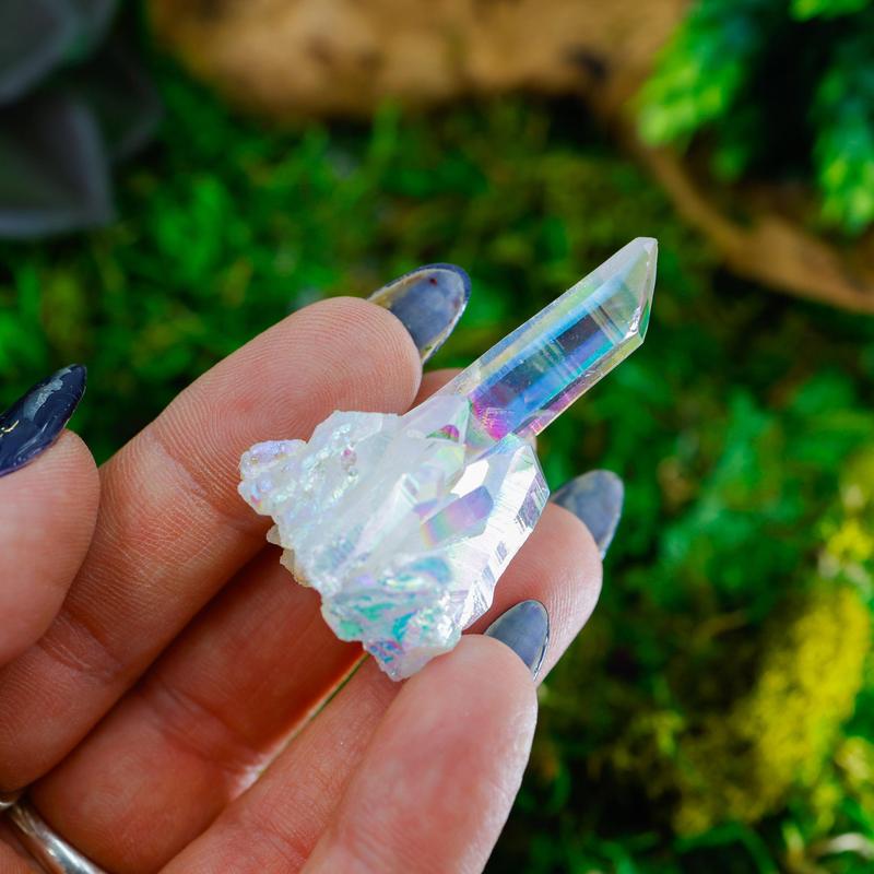 Small Angel Aura Quartz Clusters || Trunk Show-Nature's Treasures