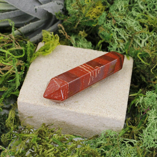 Small Brecciated Jasper Double Terminated Massage Tool || Stability-Nature's Treasures