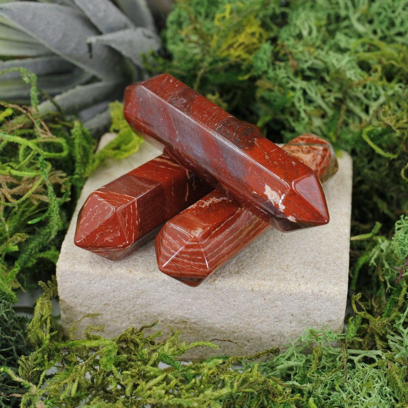 Small Brecciated Jasper Massage Point Tool || Stability-Nature's Treasures