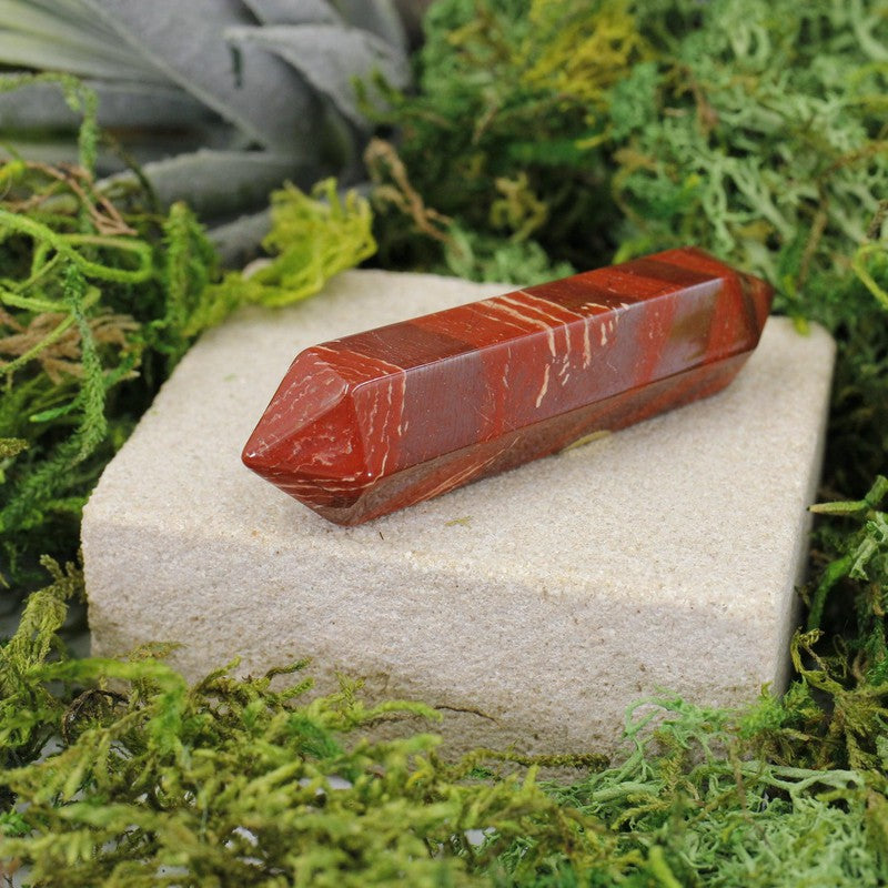 Small Brecciated Jasper Massage Point Tool || Stability-Nature's Treasures