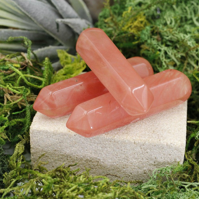 Small Cherry Glass Massage Point Tool || Transformation-Nature's Treasures