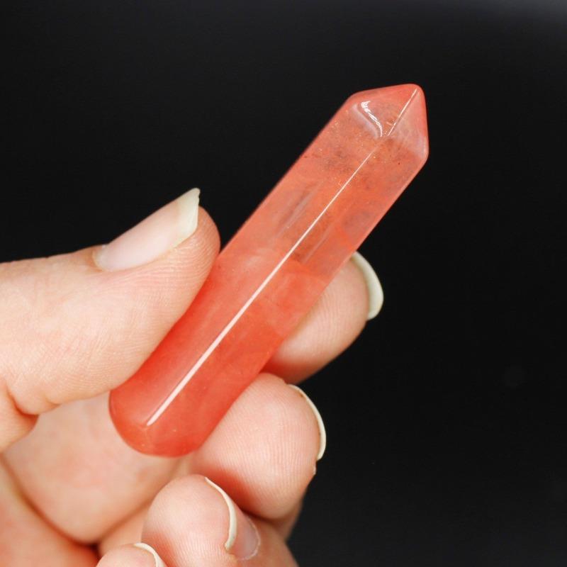 Small Cherry Glass Massage Point Tool || Transformation-Nature's Treasures