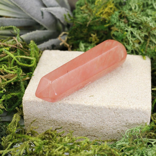 Small Cherry Glass Massage Point Tool || Transformation-Nature's Treasures