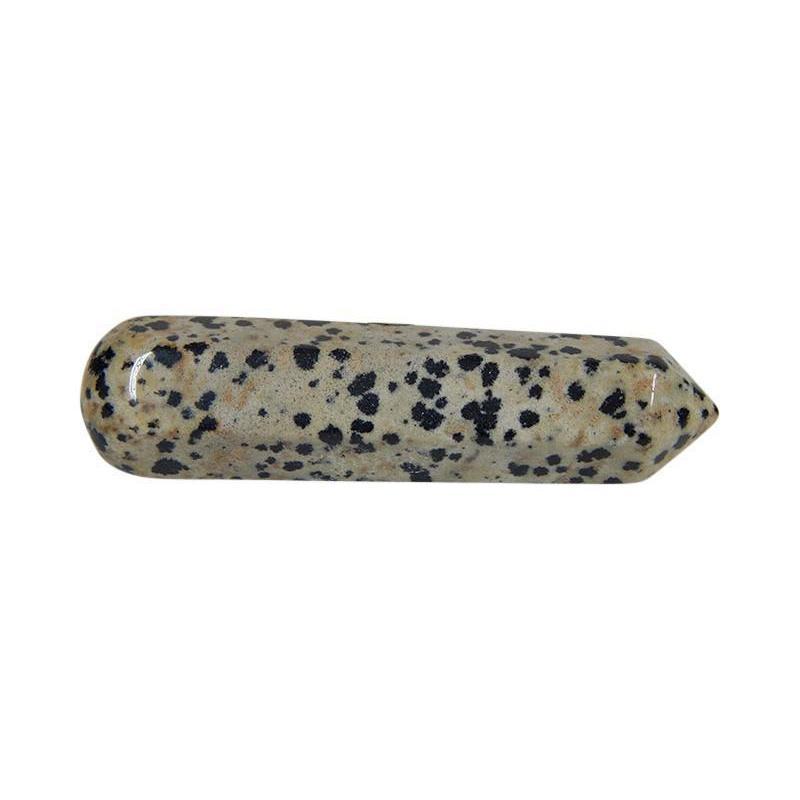 Small Dalmatian Jasper Massage Point Tool || Cleansing Negativity-Nature's Treasures