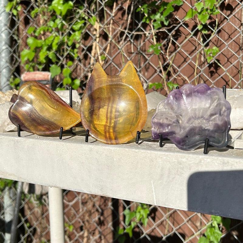 Small Fluorite Carved Bowls-Nature's Treasures