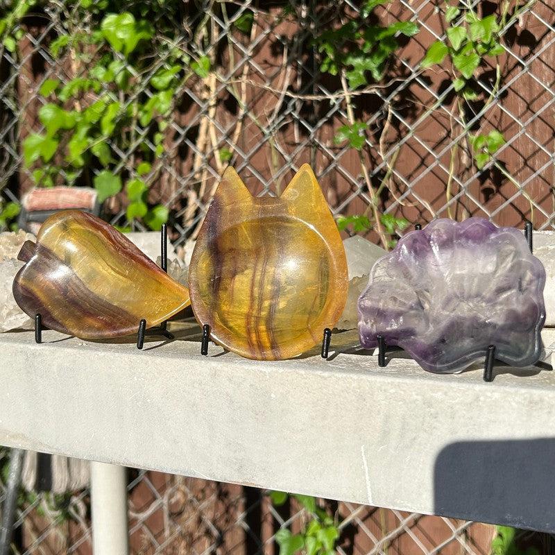 Small Fluorite Carved Bowls-Nature's Treasures