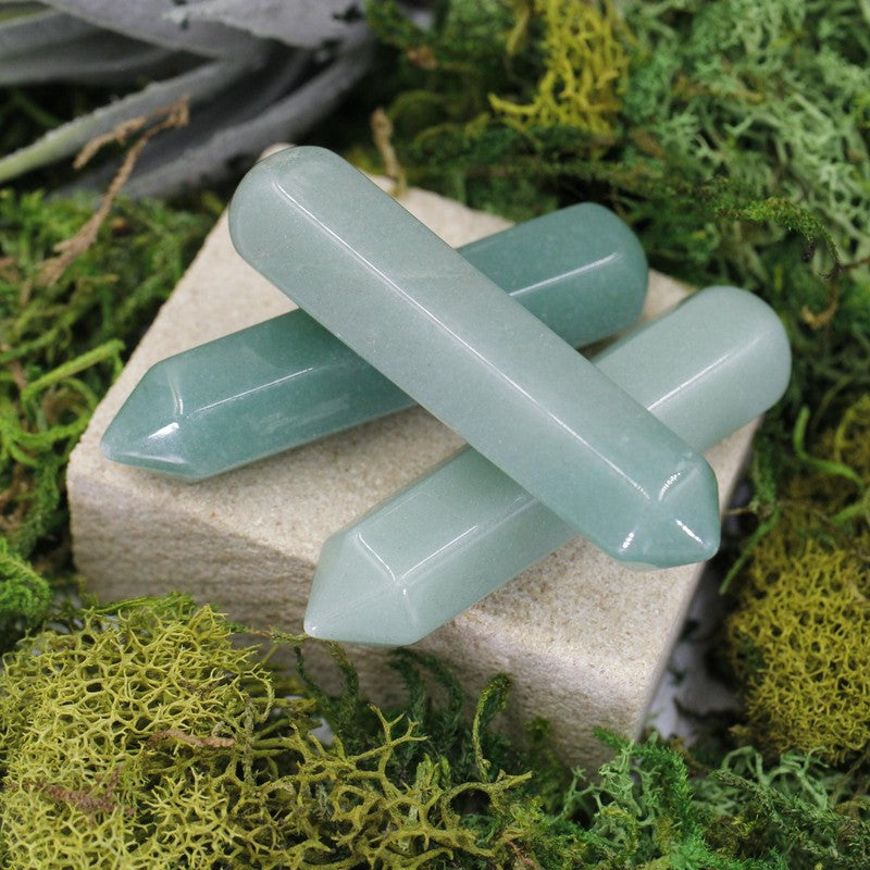 Small Green Aventurine Massage Point Tool || Heart Chakra-Nature's Treasures