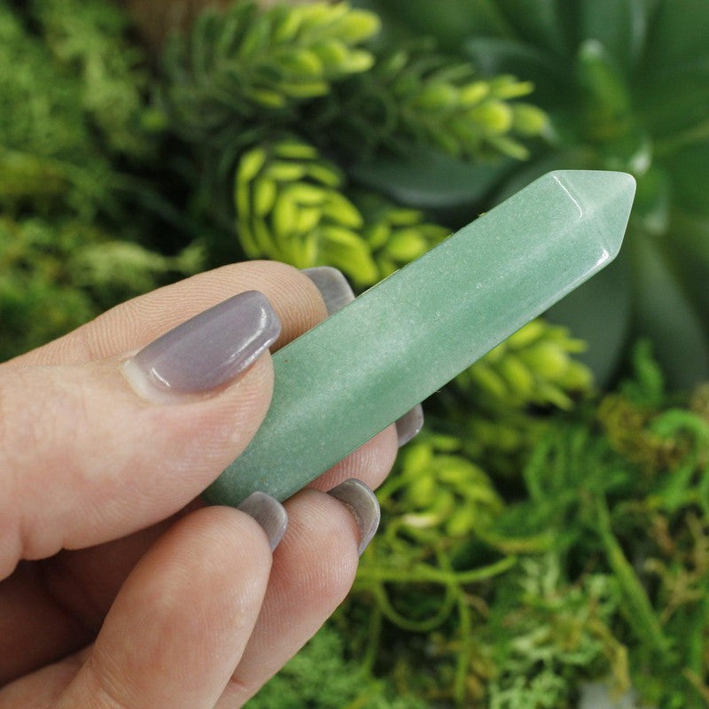Small Green Aventurine Massage Point Tool || Heart Chakra-Nature's Treasures