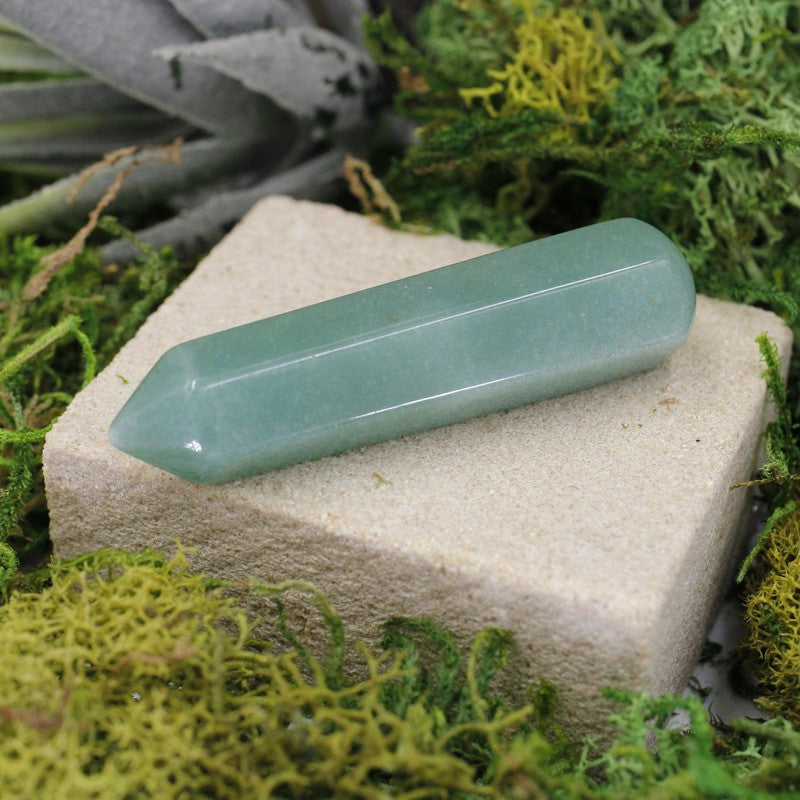 Small Green Aventurine Massage Point Tool || Heart Chakra-Nature's Treasures