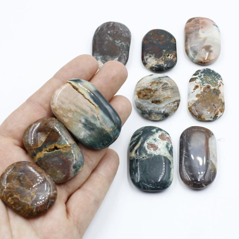 Small Ocean Jasper Flat Stones || Release Worry-Nature's Treasures