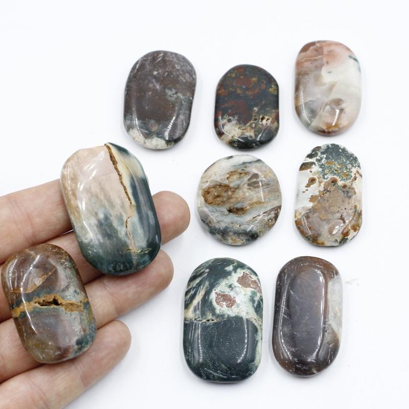 Small Ocean Jasper Flat Stones || Release Worry-Nature's Treasures