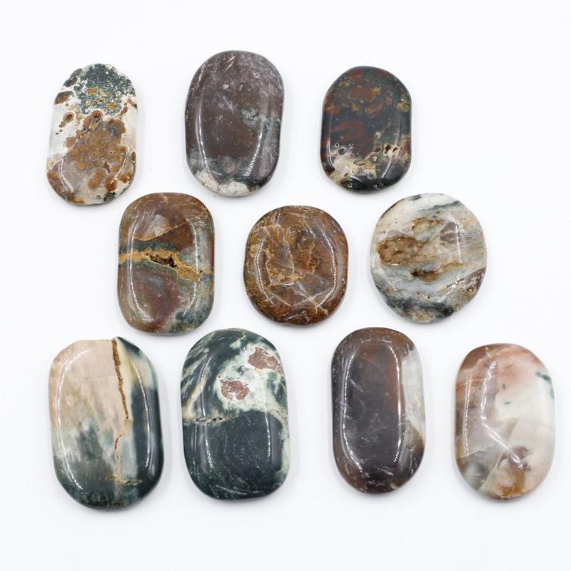 Small Ocean Jasper Flat Stones || Release Worry-Nature's Treasures