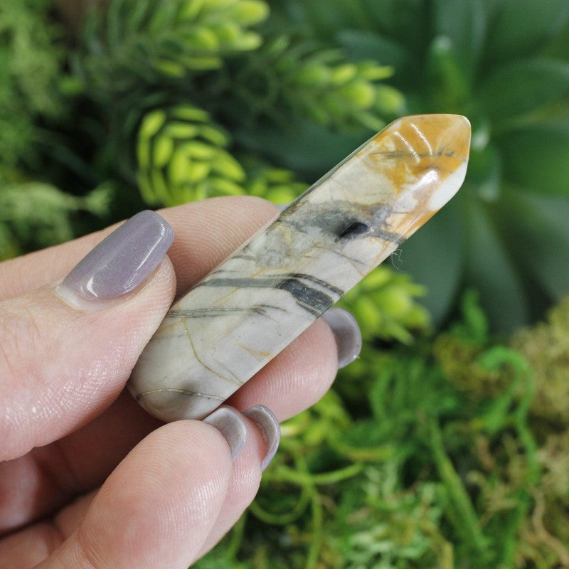 Small Picasso Jasper Massage Point Tool || Grounding-Nature's Treasures