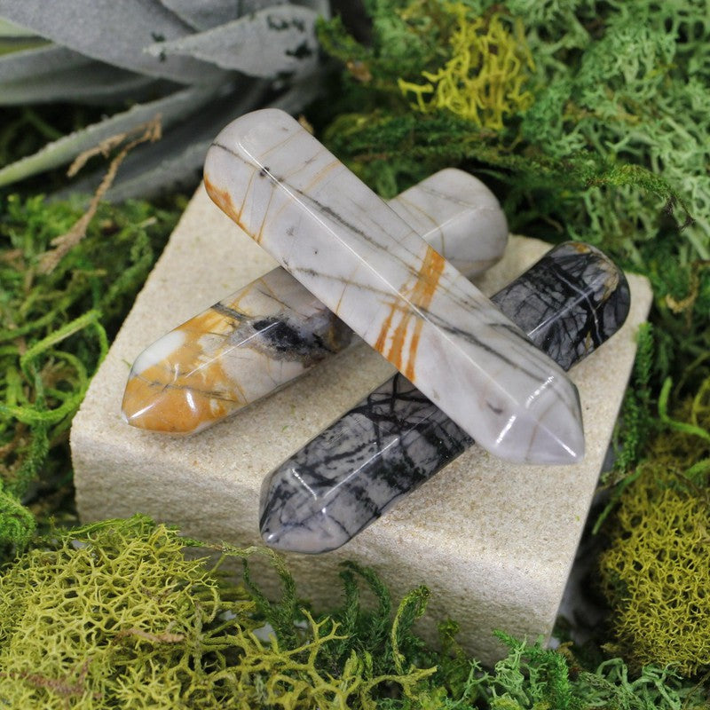 Small Picasso Jasper Massage Point Tool || Grounding-Nature's Treasures