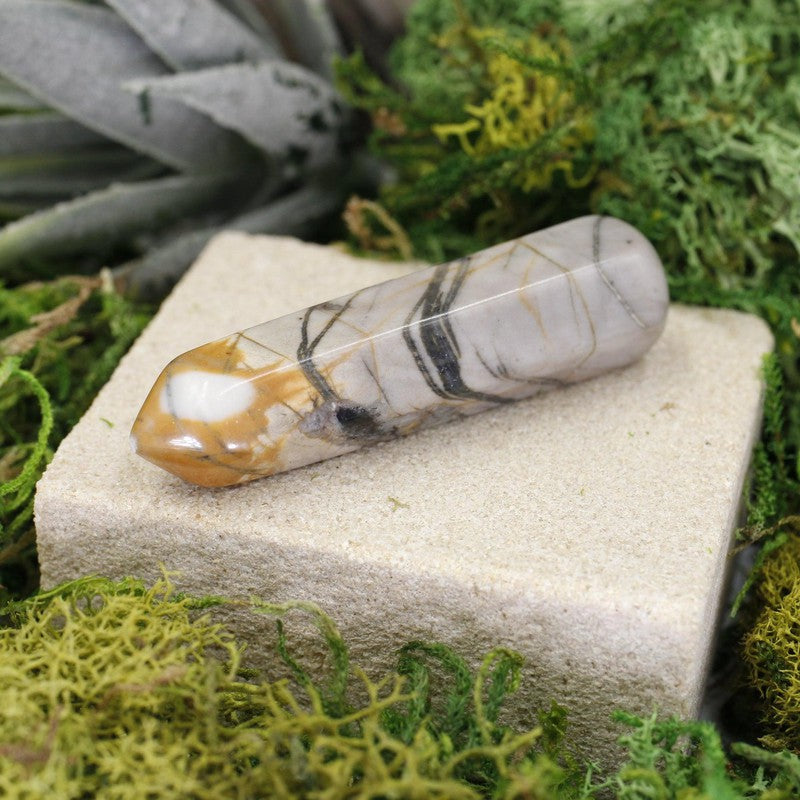 Small Picasso Jasper Massage Point Tool || Grounding-Nature's Treasures