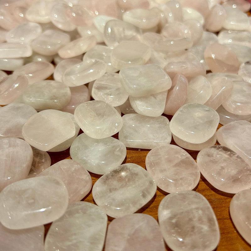 Small Rose Quartz Pocket Flat Stones || Heart Chakra-Nature's Treasures