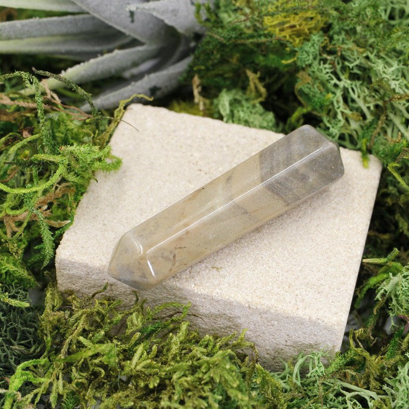Small Silver Leaf Jasper Double Terminated Massage Tool || Balance-Nature's Treasures