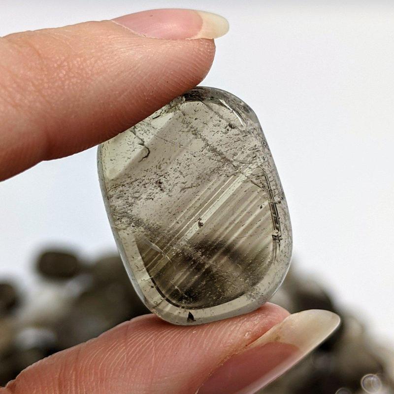 Small Smoky Quartz Pocket Flat Stones || Aura Cleansing-Nature's Treasures