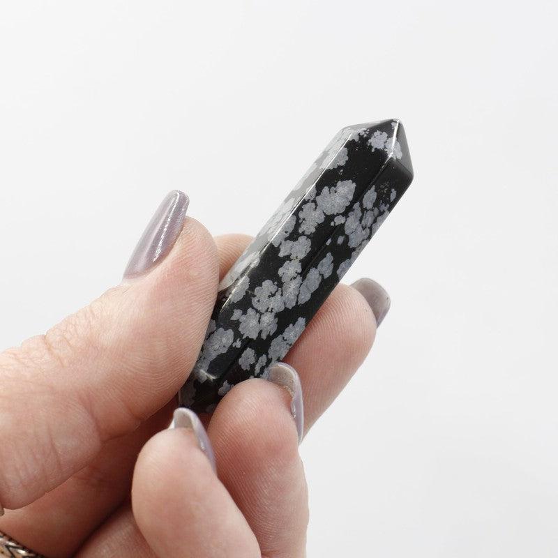 Small Snowflake Obsidian Double Terminated Massage Tool-Nature's Treasures