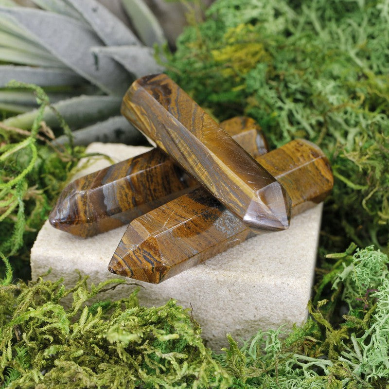 Small Tiger Iron Massage Point Tool || Protection-Nature's Treasures