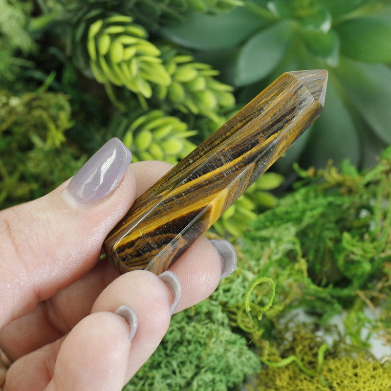 Small Tiger Iron Massage Point Tool || Protection-Nature's Treasures