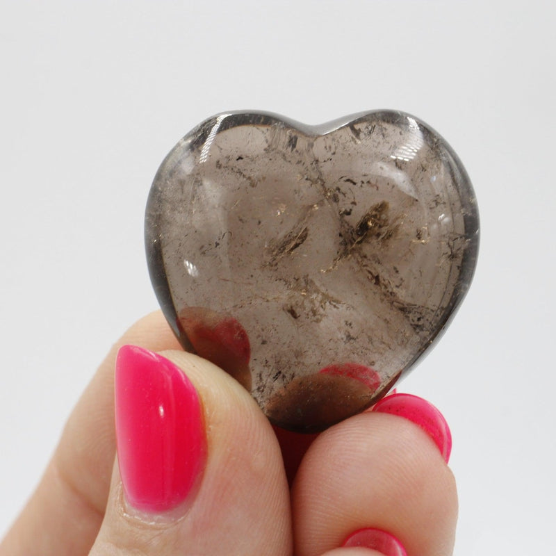 Smoky Quartz Pocket Hearts-Nature's Treasures