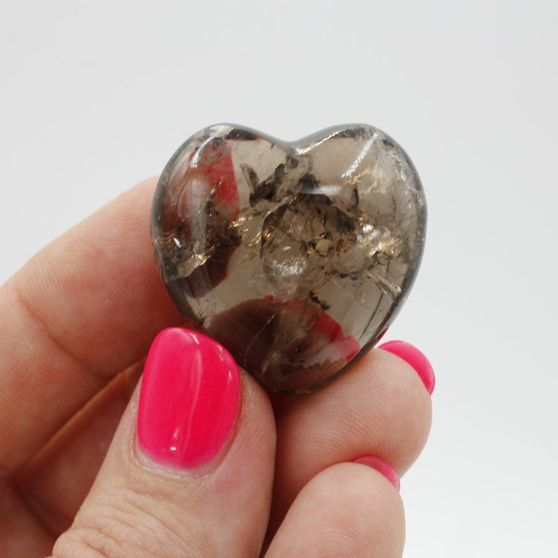 Smoky Quartz Pocket Hearts-Nature's Treasures