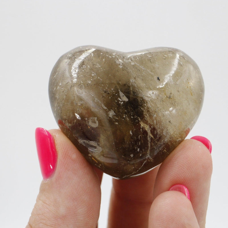 Smoky Quartz Pocket Hearts-Nature's Treasures