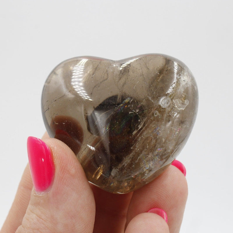 Smoky Quartz Pocket Hearts-Nature's Treasures