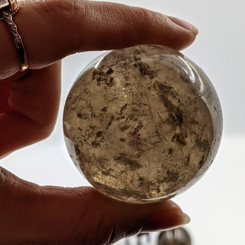 Smoky Quartz Sphere - 50mm-Nature's Treasures
