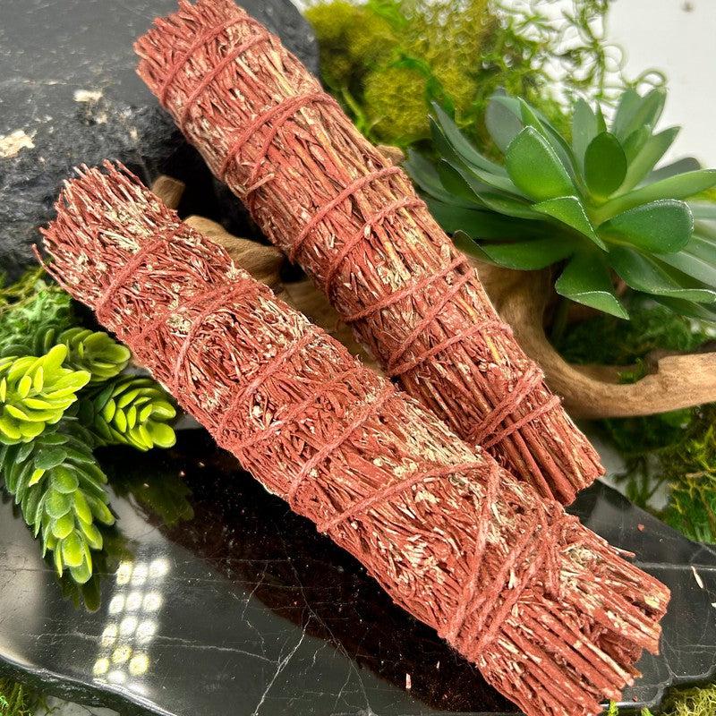 Smudge Bundle Stick || Red Mountain Sage, Dragon's Blood Resin-Nature's Treasures