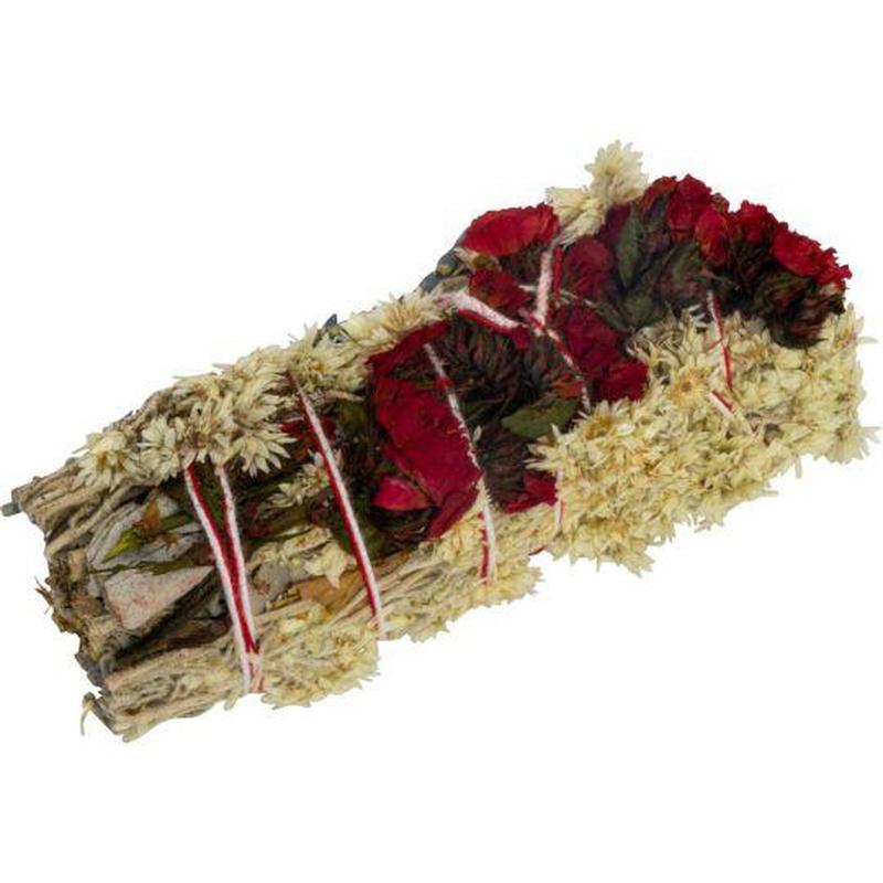 Smudge Bundle Sticks || White Sage, Panicum Miliaceum, Mullein, Statice-Nature's Treasures