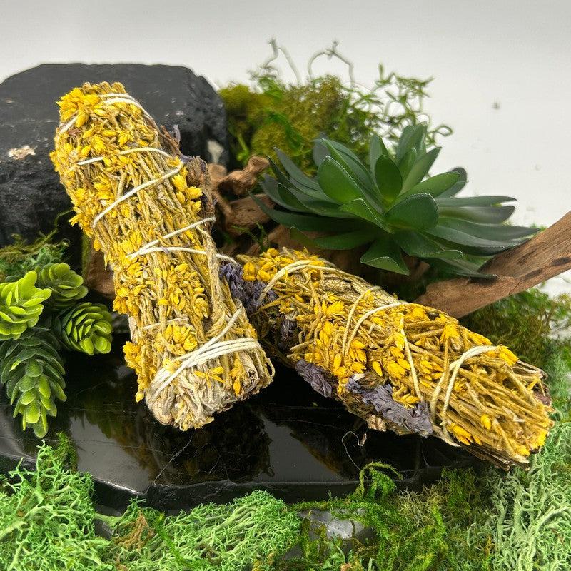 Smudge Stick Bundle || Yerba Santa, Statice, Mullein-Nature's Treasures