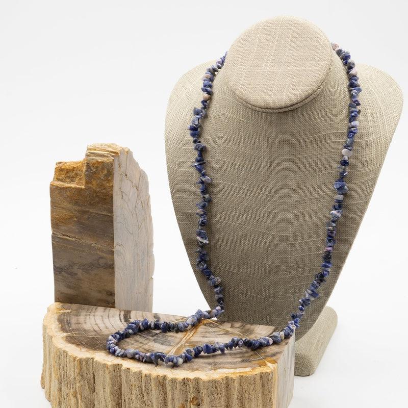 Sodalite Chip Necklace-Nature's Treasures