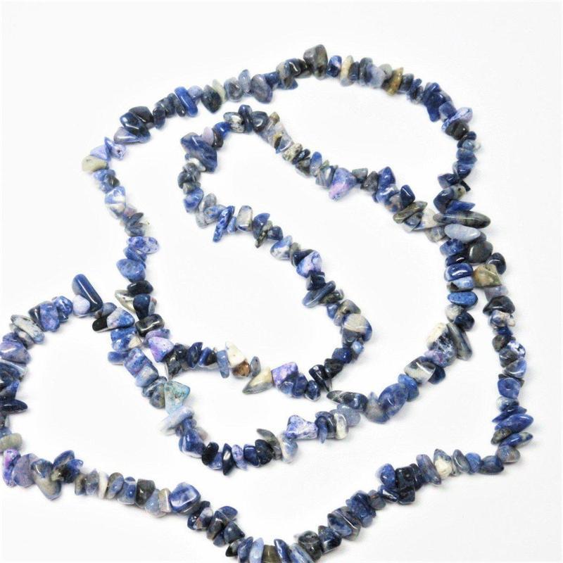 Sodalite Chip Necklace-Nature's Treasures