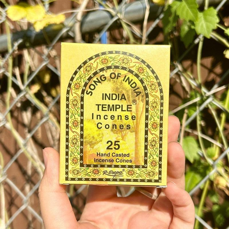 Song Of India Incense Cones "India Temple"-Nature's Treasures