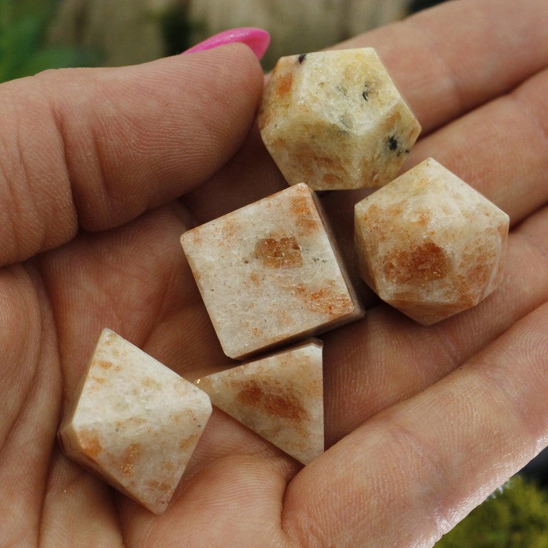 Sunstone Platonic Solids Sacred Geometry Shape Set-Nature's Treasures