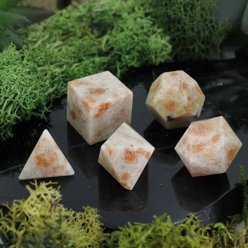 Sunstone Platonic Solids Sacred Geometry Shape Set-Nature's Treasures